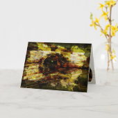 板芸術 カード (黄色い花)