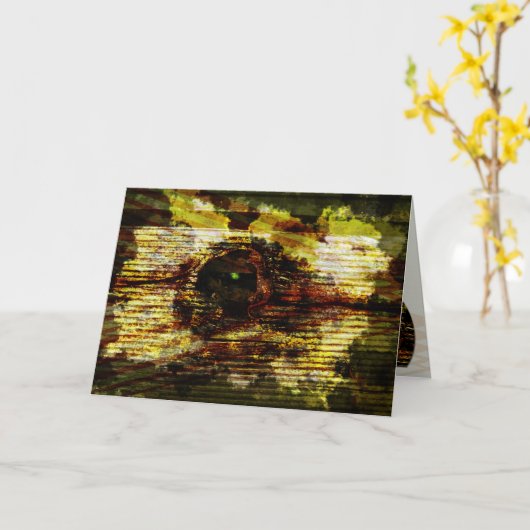 板芸術 カード (黄色い花)