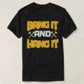 板金工おもしろい社のBang ItとつるIt Hamme Tシャツ (デザイン正面)