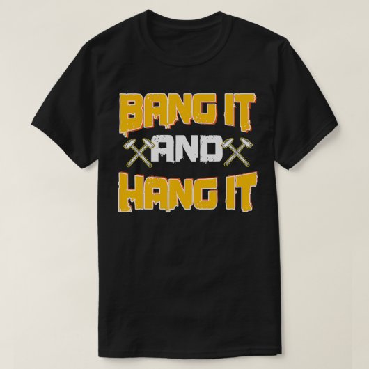 板金工おもしろい社のBang ItとつるIt Hamme Tシャツ (デザイン正面)