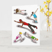 "板"の挨拶状 カード (黄色い花)