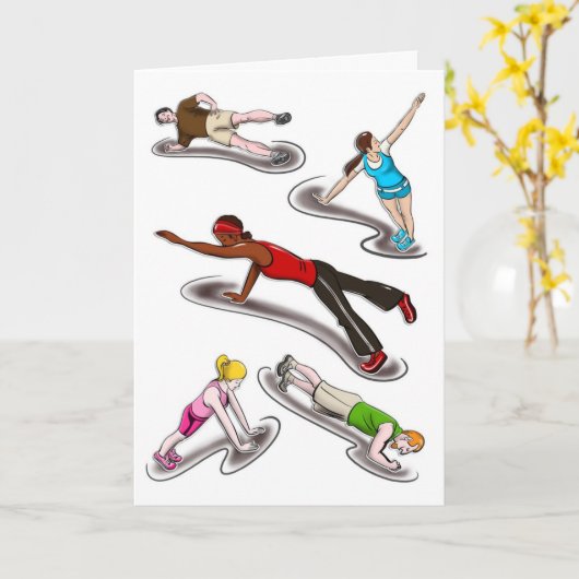 "板"の挨拶状 カード (黄色い花)