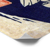 枇杷に鳥、広重鳥とビワ、広重、浮世絵 ポスター (角)