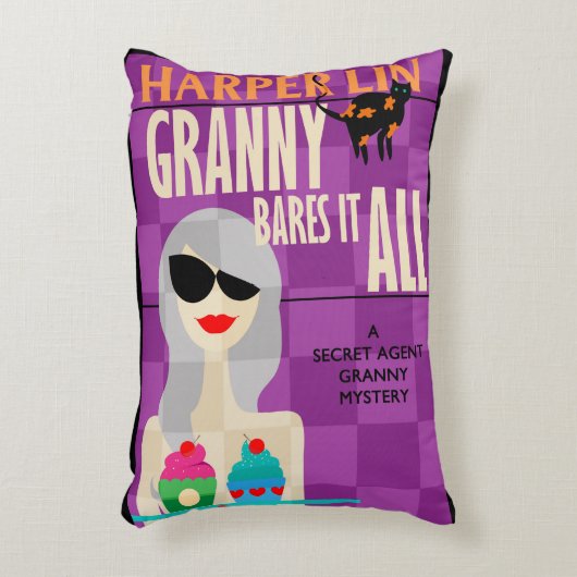 枕おばあさんはそれをすべてのハープ奏者の林の表紙暴露します アクセントクッション (正面(垂直))