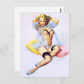 枕がピンと留まる ポストカード (正面/裏面)