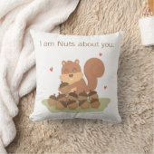 枕が大好きでかわいいリスおもしろいクルナッツ クッション (ブランケット)