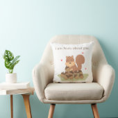 枕が大好きでかわいいリスおもしろいクルナッツ クッション (椅子)