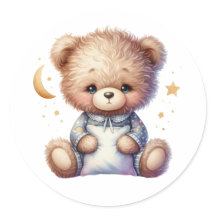 枕で眠いテディ