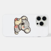 枕で眠るかわいいコアラ iPhoneケース (裏面横)