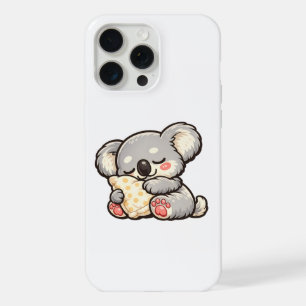 枕で眠るかわいいコアラ iPhone 15 PRO MAXケース