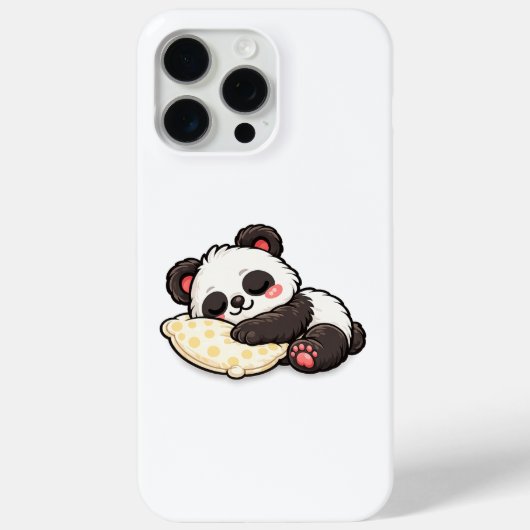 枕で眠るかわいいパンダ Case-Mate iPhoneケース (裏面)