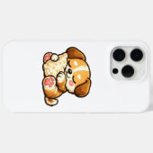 枕で眠るかわいい子犬 Case-Mate iPhoneケース (裏面 (横))