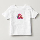 枕と毛布を備えたキツネ トドラーTシャツ (正面)