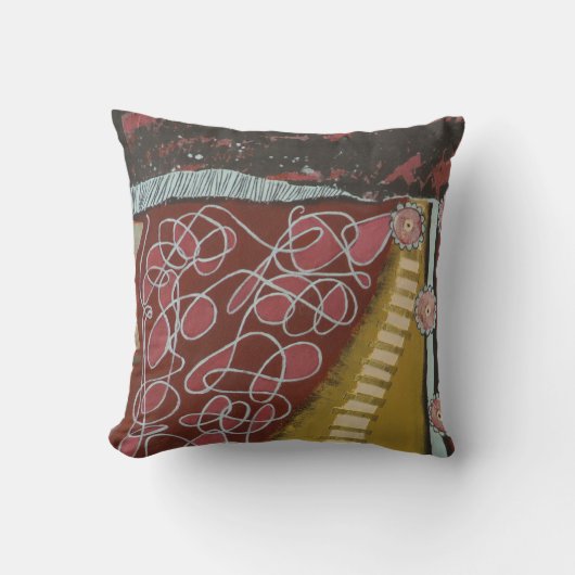 枕によって、16"はX 16"、事絵画が面倒になります クッション (正面)