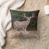 枕にリバーシブルな鹿 クッション (ブランケット)
