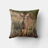 枕にリバーシブルな鹿 クッション (裏面)