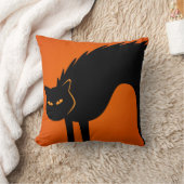 枕に不気味な猫を殺す クッション (ブランケット)