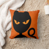 枕に不気味な猫を殺す クッション (ブランケット)