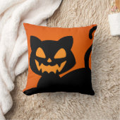 枕に不気味な猫を殺す クッション (ブランケット)