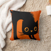 枕に不気味な猫を殺す クッション (ブランケット)