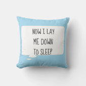 枕に寝かせておく クッション (正面)