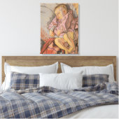 枕に寝る子ども(by Wyspianski) キャンバスプリント (インサイチュ (寝室))