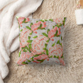 枕に牡丹を盛り付け クッション (ブランケット)