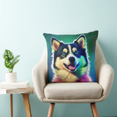 「枕に犬のデザイン」 クッション (椅子)