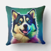 「枕に犬のデザイン」 クッション (裏面)