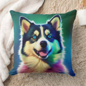 「枕に犬のデザイン」 クッション (ブランケット)