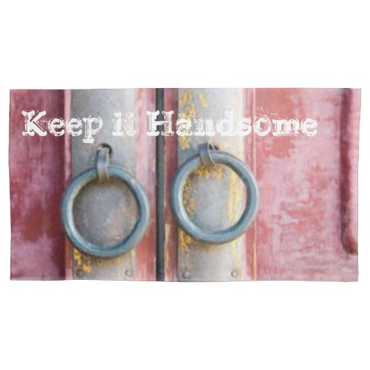 枕のケース保それハンサムなピンクのロック 枕カバー (正面)