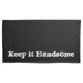 枕のケース保itハンサムな黒 枕カバー (正面)