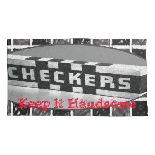 枕のケース保itハンサムな黒 枕カバー (裏面)