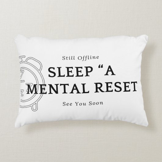 枕のデザインで睡眠を精神的なリセット アクセントクッション (正面)