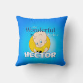 枕のヘクターのかわいい漫画 クッション (裏面)