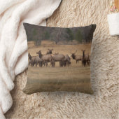 枕のリバーシブルエルク クッション (ブランケット)