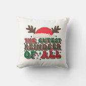 枕の一番可愛いトナカイ クッション (正面)