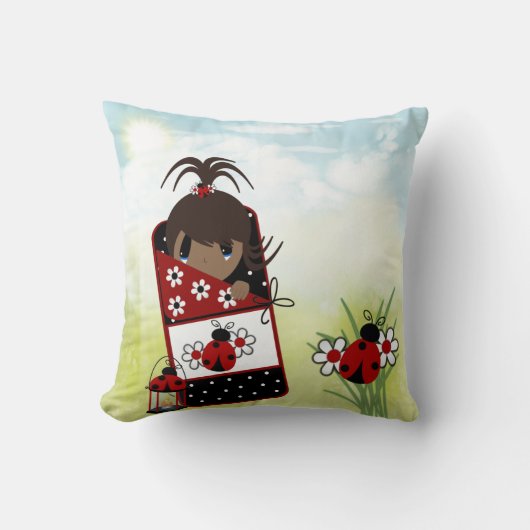 枕の上で寝る クッション (正面)