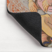 枕の上で眠る幼い子供 マウスパッド (コーナー)