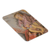 枕の上で眠る幼い子供 マグネット (右側)