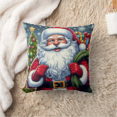 枕の上にサンタを置く クッション (ブランケット)