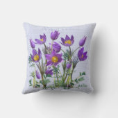 枕の上にパスクの花 クッション (裏面)