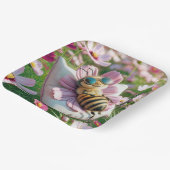 枕の上にミツバチが寝る ペーパープレート (傾斜あり)