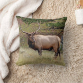 枕の上のエルク クッション (ブランケット)
