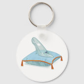 枕の上のガラスのスリッパ キーホルダー (正面)