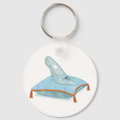 枕の上のガラスのスリッパ キーホルダー (裏面)