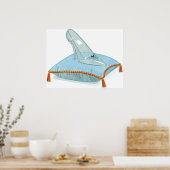 枕の上のガラスのスリッパ ポスター (キッチン)