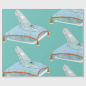 枕の上のガラス製のスリッパ ラッピングペーパー (フラット)