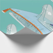 枕の上のガラス製のスリッパ ラッピングペーパー (角)