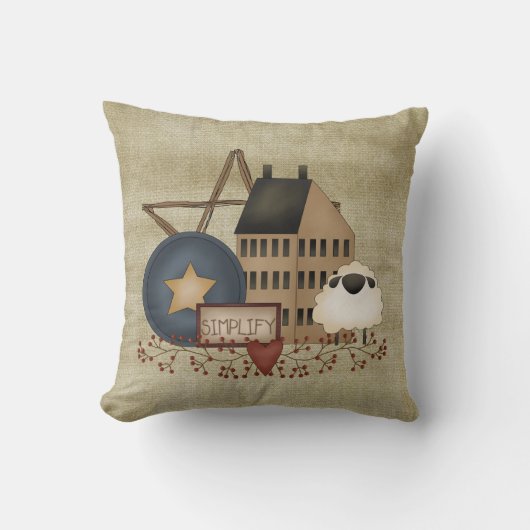 枕の初期の簡略化 クッション (正面)